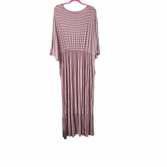 Striped Pink Maxi Dress - Picture 4 of 6